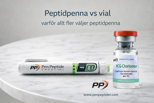 Peptidpenna eller vial – varför peptidpenna är det moderna valet