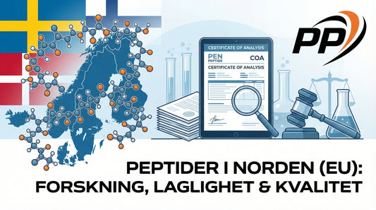 Peptider laglighet Sverige – regler och forskning 2026