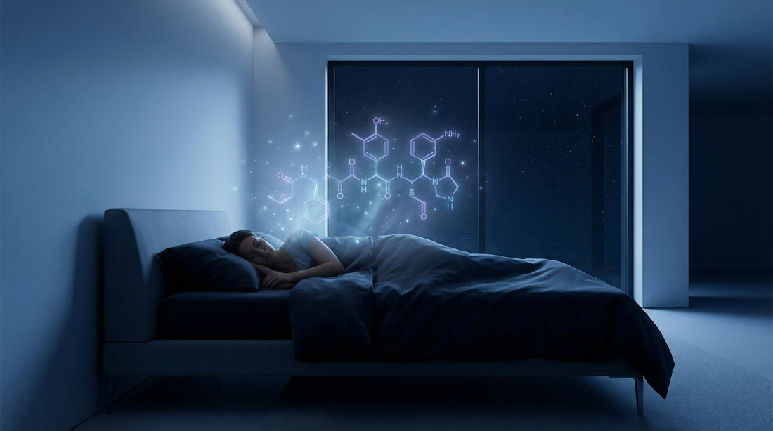 Peptider och sömn – vad forskningen säger om Ipamorelin och CJC-1295