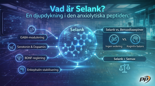 Selank – anxiolytisk peptid för stress, ångest och kognitiv balans